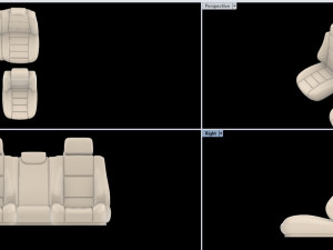 Car chair printing plastic interior salon detail photopolymer hobby 3D 프린트 모델
