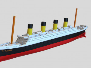 Model of the titanic ship 3D प्रिंट मॉडल