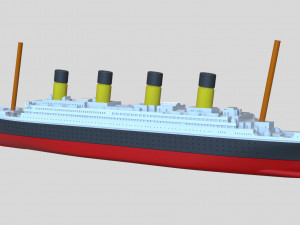 Model of the titanic ship Modello di stampa 3D