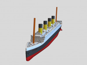 Model of the titanic ship Modello di stampa 3D