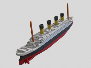 Model of the titanic ship Modello di stampa 3D