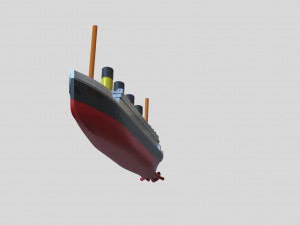 Model of the titanic ship Modello di stampa 3D