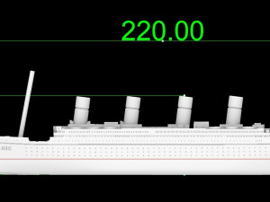 Model of the titanic ship Modello di stampa 3D