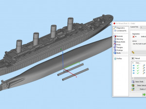 Model of the titanic ship Modello di stampa 3D