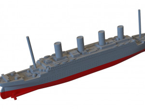 Model of the titanic ship Modello di stampa 3D