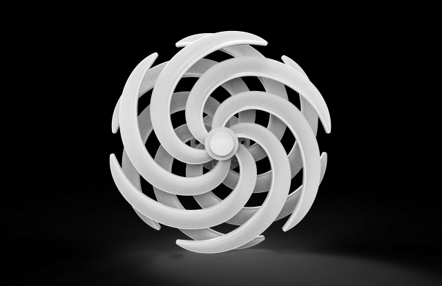 Spiral wall decor 3D-Druckmodell .c4d .max .obj .3ds .fbx .stl .blend 