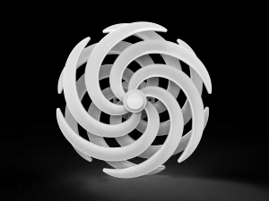 Spiral wall decor 3D Print Model