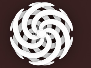 Spiral wall decor 3D-Druckmodell