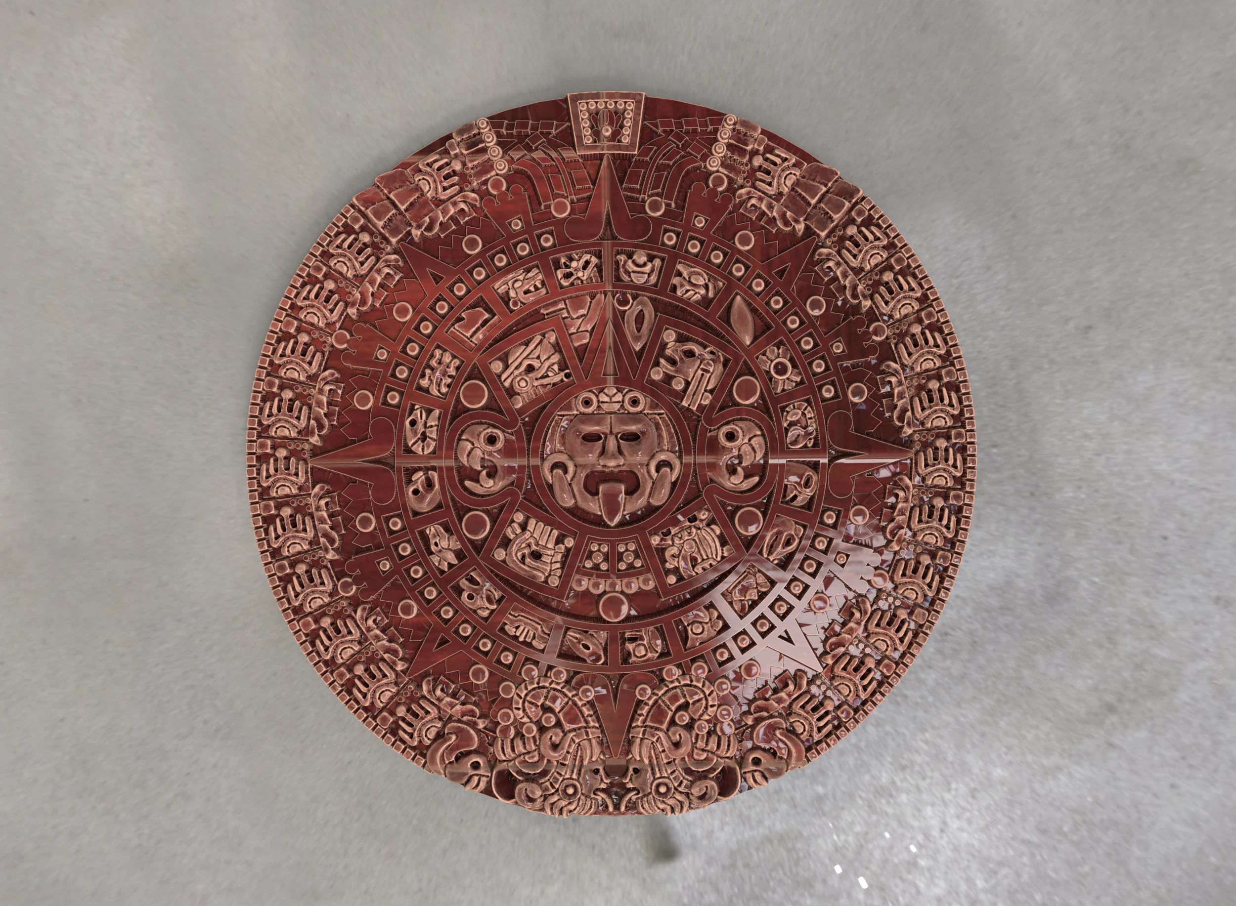 Decor aztec calendar 3D Print Model .c4d .max .obj .3ds .fbx .stl .blend 