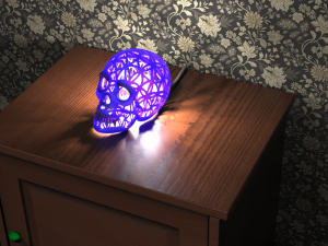 The body of the skull lamp 3D Print Model
