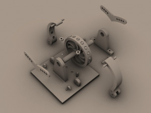 Magnetic generator test 3Dプリントモデル