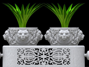 Flower pot bear 3D-Druckmodell