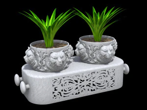 फूलदान भालू 3D प्रिंट मॉडल