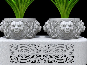 फूलदान भालू 3D प्रिंट मॉडल