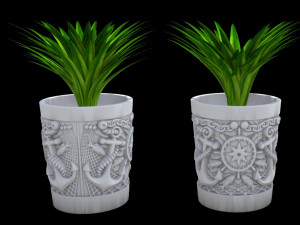 Flower pot sailor 3D Принт Модель