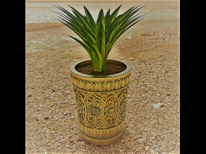 植木鉢のパターン2 3Dプリントモデル