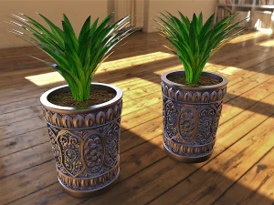 Flower pot pattern 2 3D Print Model