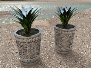 Flower pot pattern 2 Modello di stampa 3D