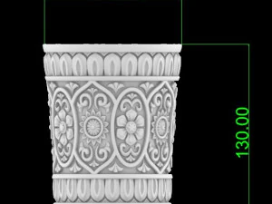 Flower pot pattern 2 3D Print Model