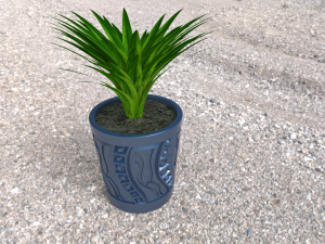 Flower pot abstraction 3D Принт Модель