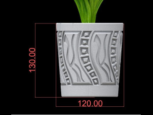 Flower pot abstraction 3D Print Model