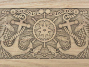 Marine theme frame 3D Print Model