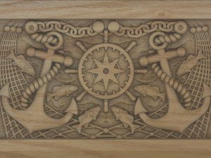 Marine theme frame Model Cetak 3D