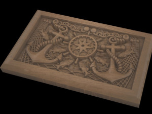 Marine theme frame Model Cetak 3D