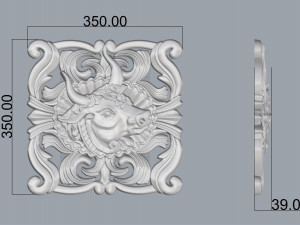 Bull frame 3Dプリントモデル