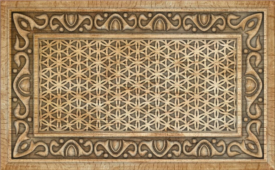 Frame pattern 2 3D Print Model .c4d .max .obj .3ds .fbx .stl .blend 