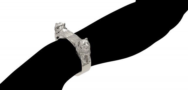 The bears bracelet 3Dプリントモデル .c4d .max .obj .3ds .fbx .stl .blend 
