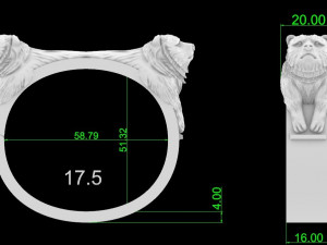 The bears bracelet 3Dプリントモデル