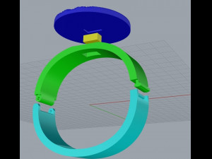 Aztec calendar bracelet 3D Принт Модель