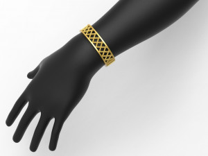 Pigtail bracelet 3Dプリントモデル