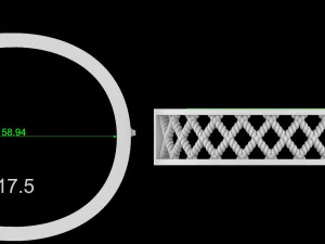 Pigtail bracelet 3D Print Model