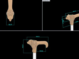 Handle bear 3D Print Model
