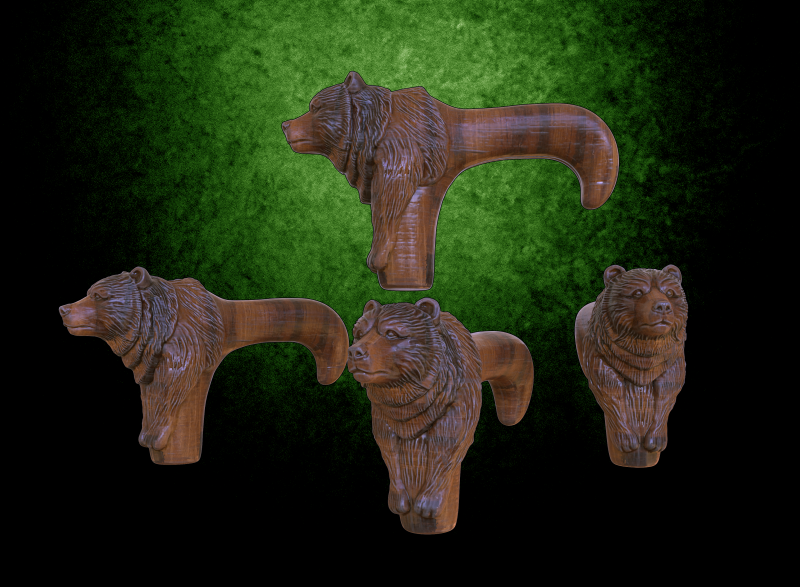Handle bear 3D Принт Модель .c4d .max .obj .3ds .fbx .stl .blend 