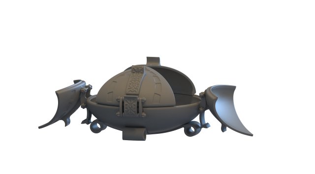 The box is round 3D 프린트 모델 .c4d .max .obj .3ds .fbx .stl .blend 