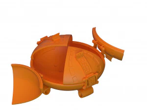The box is round 3D Print Model