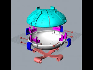 The box is round 3D Print Model