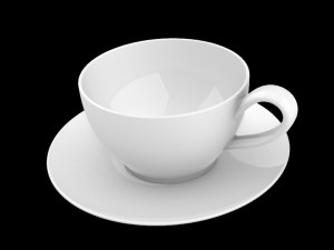A simple cup with a plate 3D Print Models