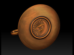 Cup and plate geometry 3D Print Model