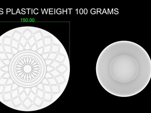 Cup and plate geometry 3D Print Model