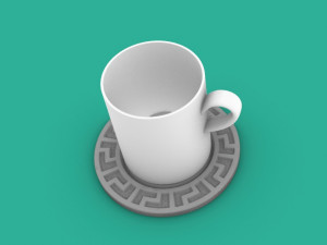 Cup stand greece 3D Print Model