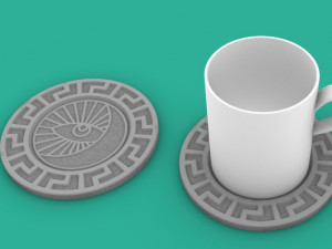 Cup stand greece Model do druku 3D