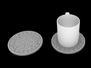 Cup stand pattern 3D Print Model