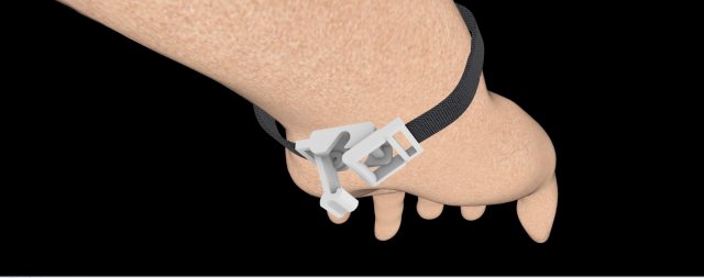 The lock for the bracelet is plastic Modelo de Impressão 3D .c4d .max .obj .3ds .fbx .stl .blend 