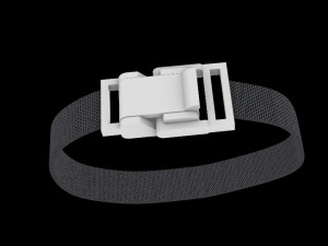 The lock for the bracelet is plastic Modelo de Impressão 3D