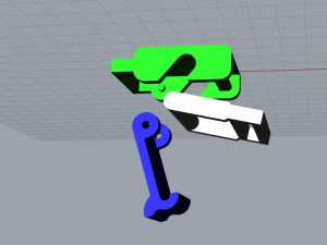 The lock for the bracelet is plastic Modelo de Impressão 3D