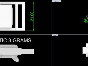 The lock for the bracelet is plastic Modelo de Impressão 3D